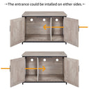unipaws Cat Litter Box Enclosure with Top Opening, Suitable for Large Cat, High Jumbo Litter Box, Automatic Litter Box Hidden, Cat House, Privacy Cat Washroom Bench