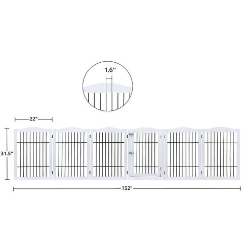 Unipaws 132” Extra Wide Pet Gate