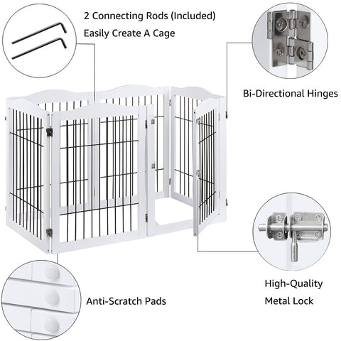 Unipaws 132” Extra Wide Pet Gate