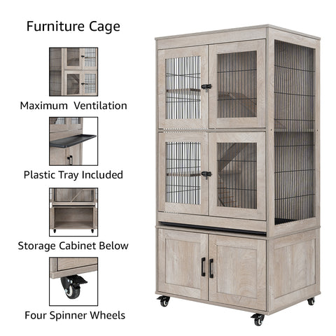 Unipaws Ferret Cage with Storage