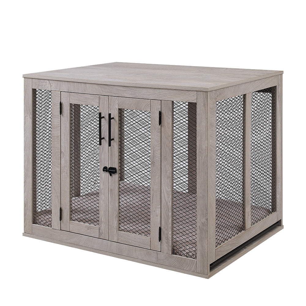 Large mesh dog crate best sale