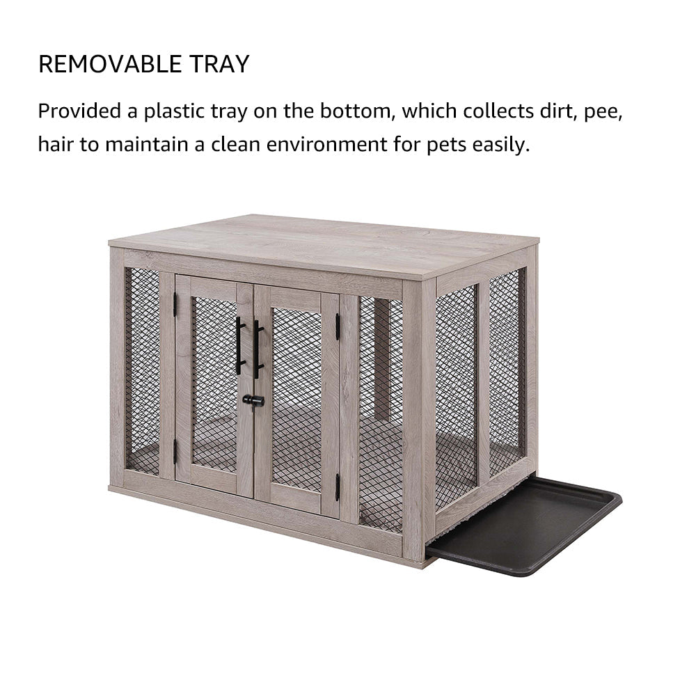 Large dog clearance crate plastic bottom